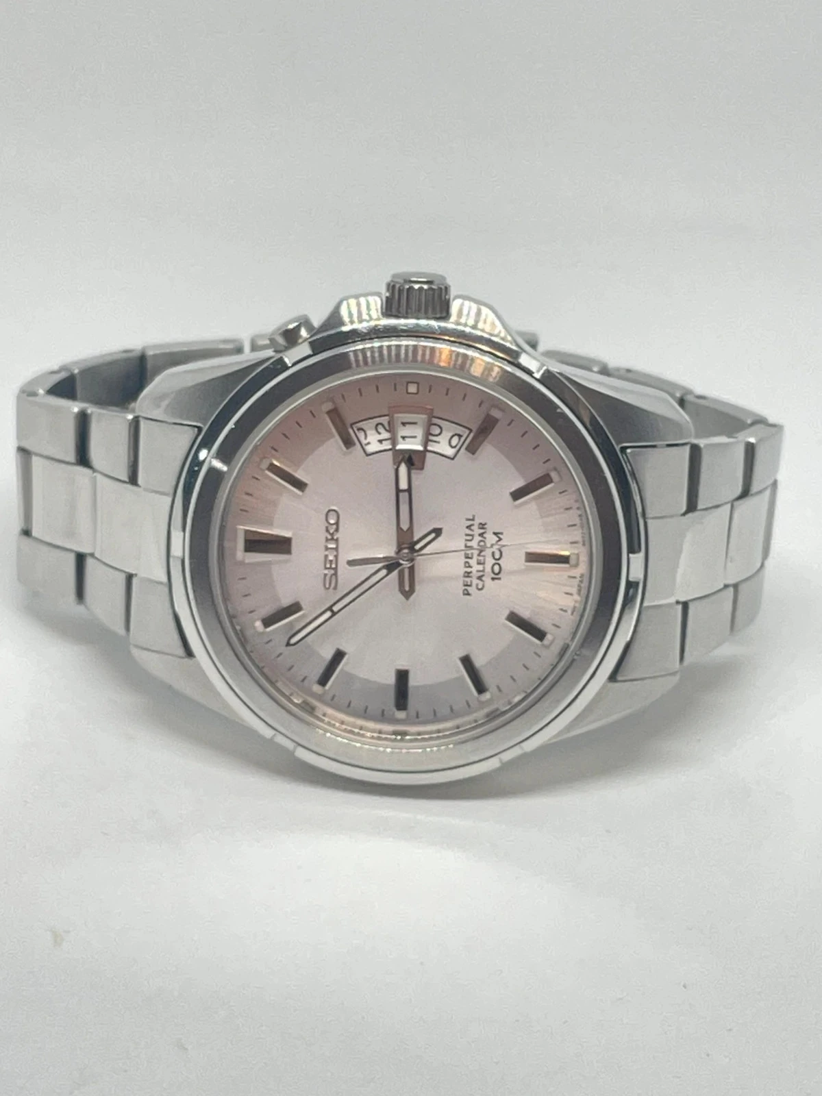 Raro Relógio Seiko SNQ129P1 Calendário Perpétuo 6A32 zafiro 100 m raro Japão importação Europa – photo 4